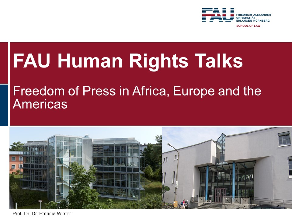 Towards entry "FAU Human Rights Talks"