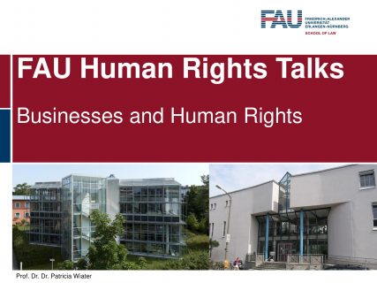 Towards entry "FAU Human Rights Talks of winter term 2019/20"