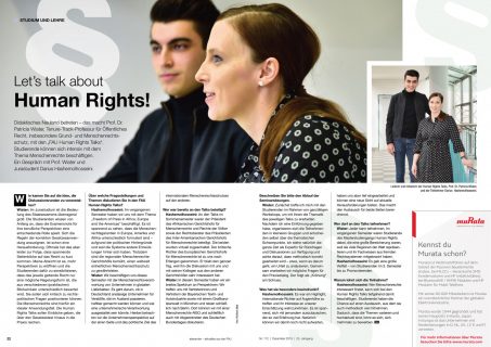 Towards entry "„Let’s talk about Human Rights!“ – Interview in the alexander"